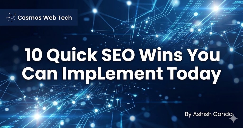 10 Quick SEO Wins You Can Implement on Your Website Today | Cosmos Web Tech Blog