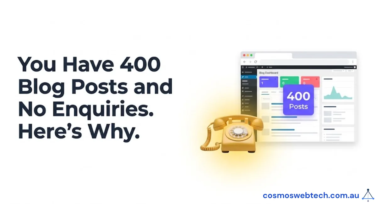 You Have 400 Blog Posts and No Enquiries. Here's Why.