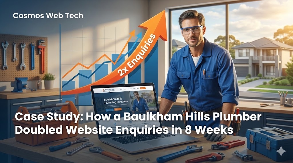 Case Study: How a Baulkham Hills Plumber Doubled Website Enquiries in 8 Weeks with Smart SEO | Cosmos Web Tech Blog