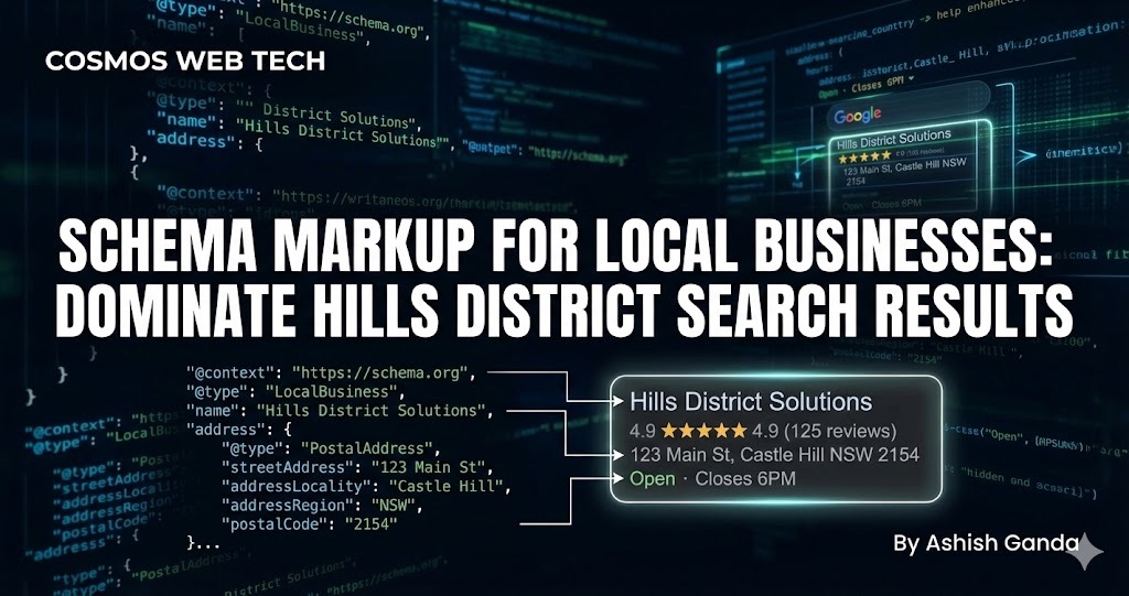 Schema Markup for Local Businesses: Dominate Hills District Search Rankings in 2024 | Cosmos Web Tech Blog