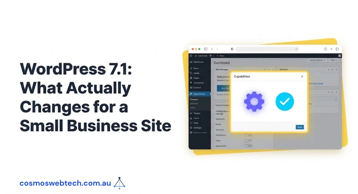 WordPress 7.1: What Actually Changes for a Small Business Site