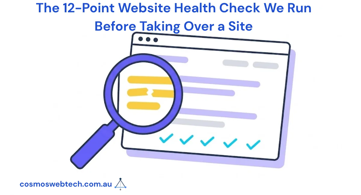 The 12-Point Website Health Check We Run Before Taking Over a Site