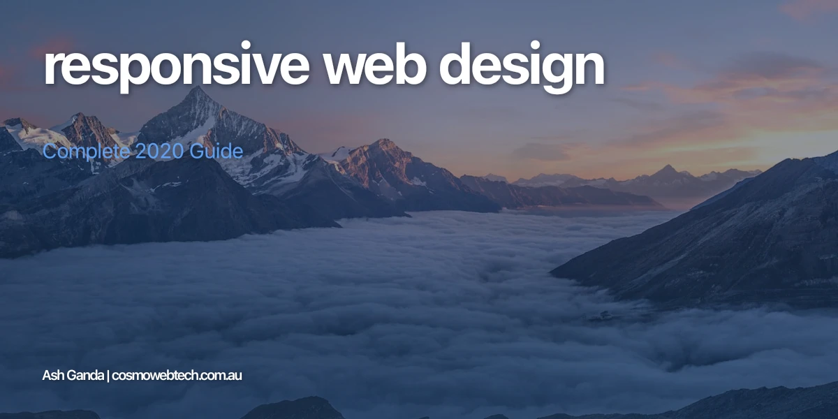 responsive web design: Complete 2020 Guide