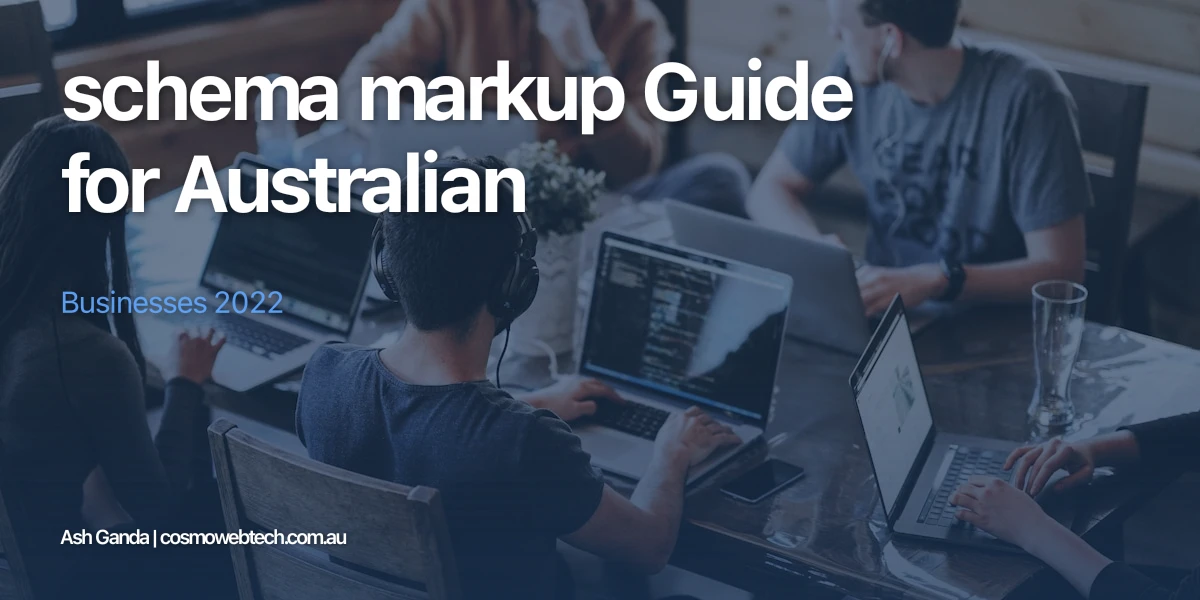 schema markup Guide for Australian Businesses 2022