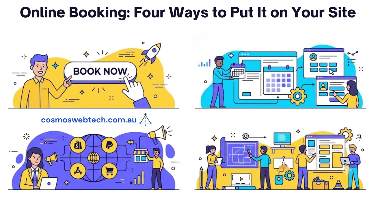 Online Booking: Four Ways to Put It on Your Site, and What Each One Costs You