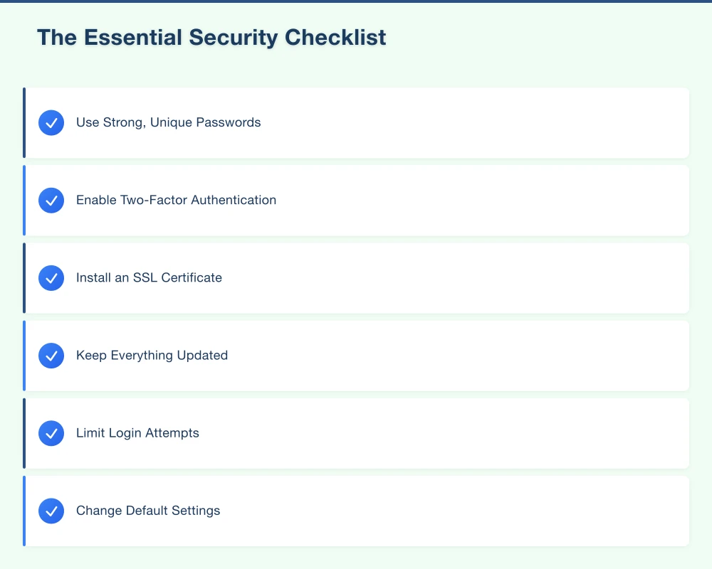 The Essential Security Checklist Infographic