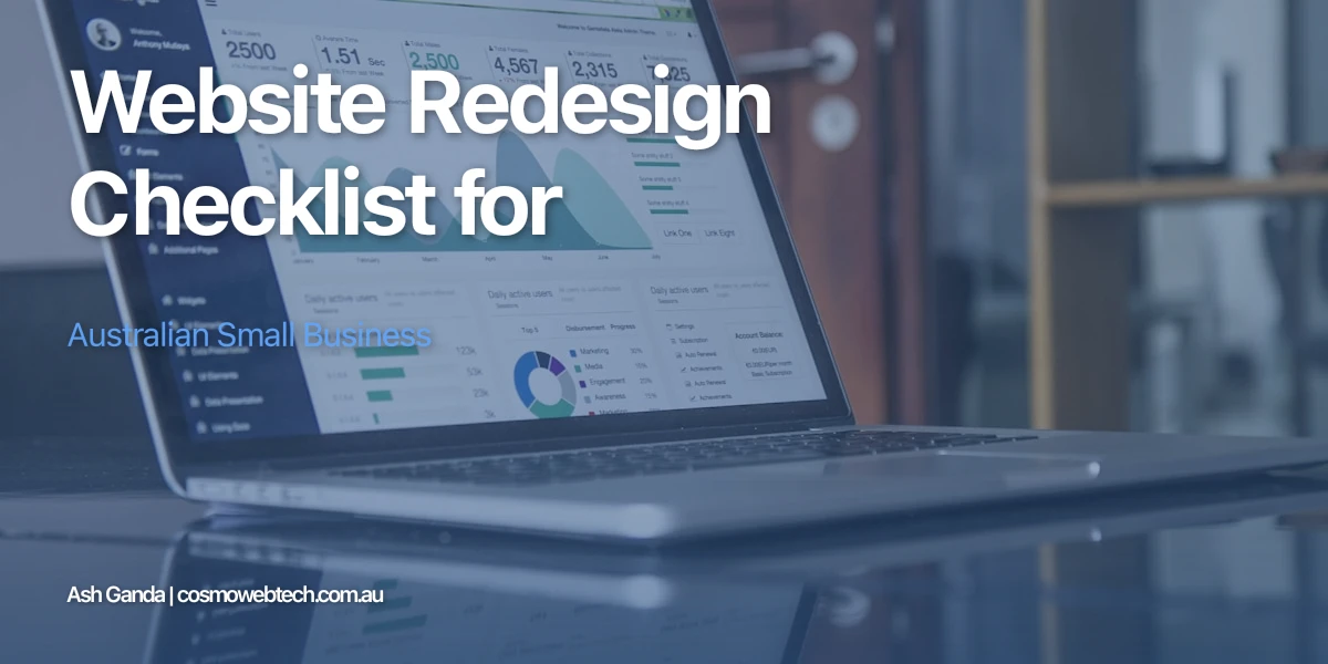Website Redesign Checklist for Australian Small Business