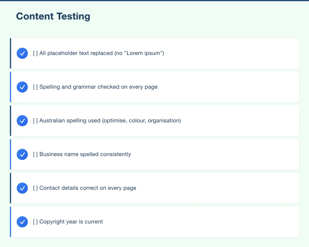 Content Testing Infographic